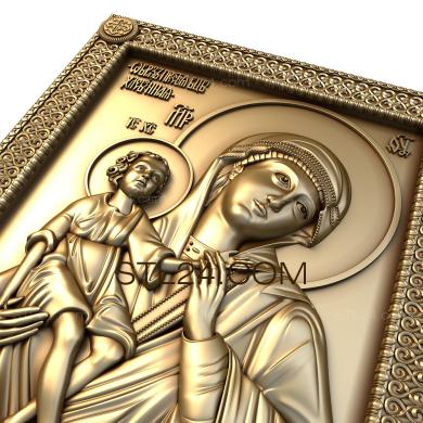 Icons (Mother of God Bread, IK_1409) 3D models for cnc
